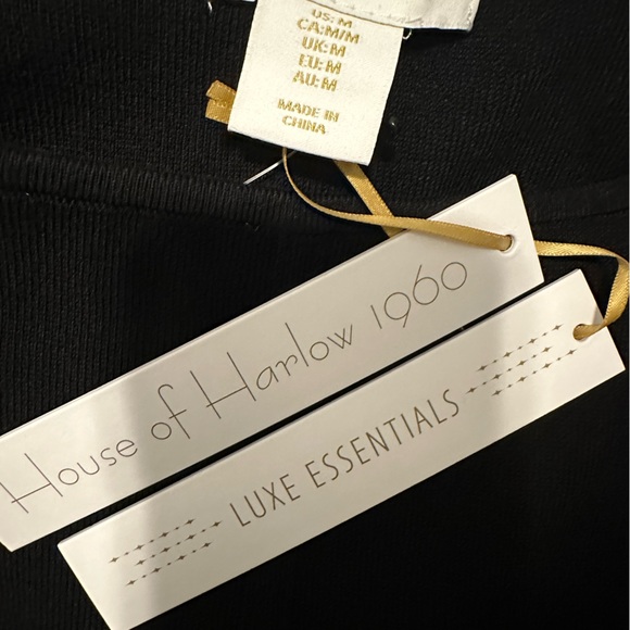 NWT - House of Harlow 1960 - Black Knit Corset Tank Top - Picture 4 of 7